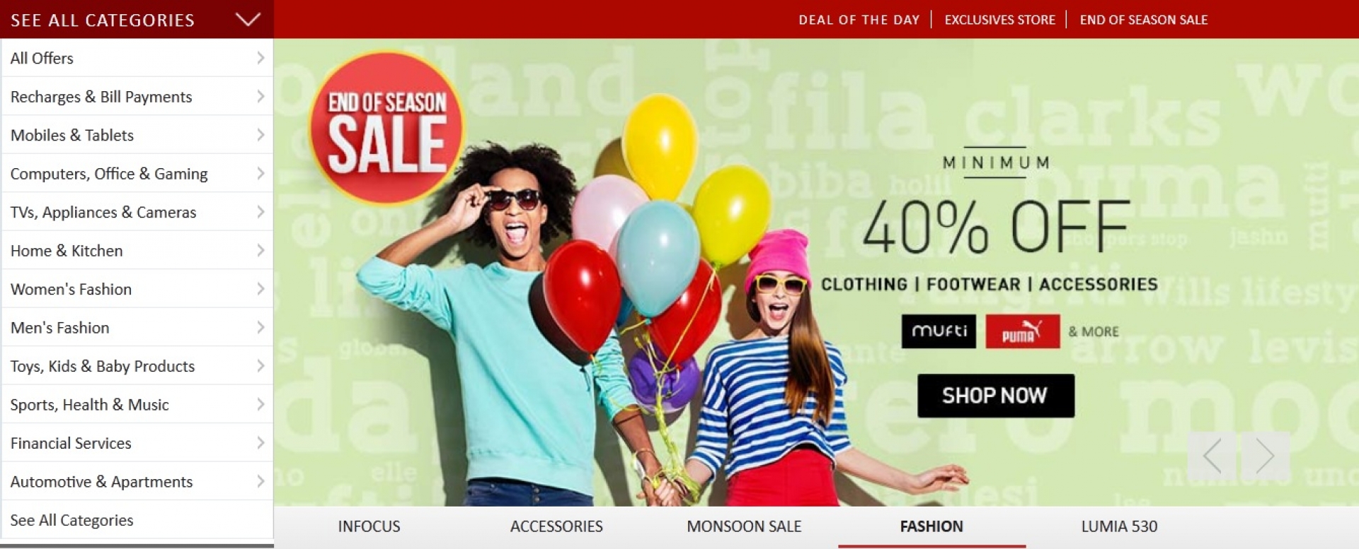 Slider with navigation Button